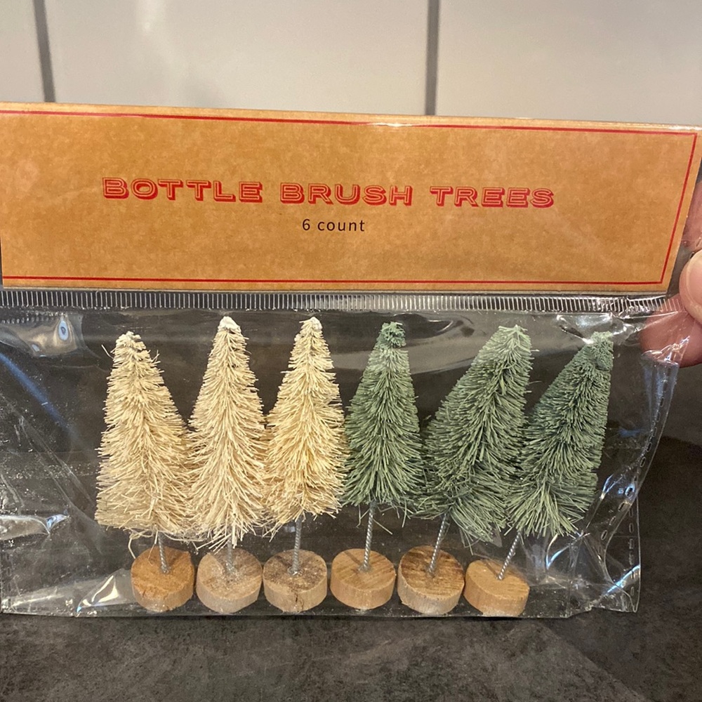 NWT Target BP Miniature Bottle Brush Trees